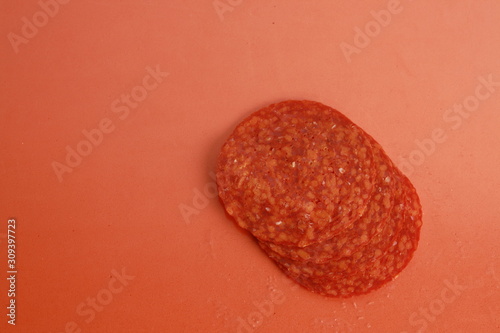 slices of chorizo from Pamplona