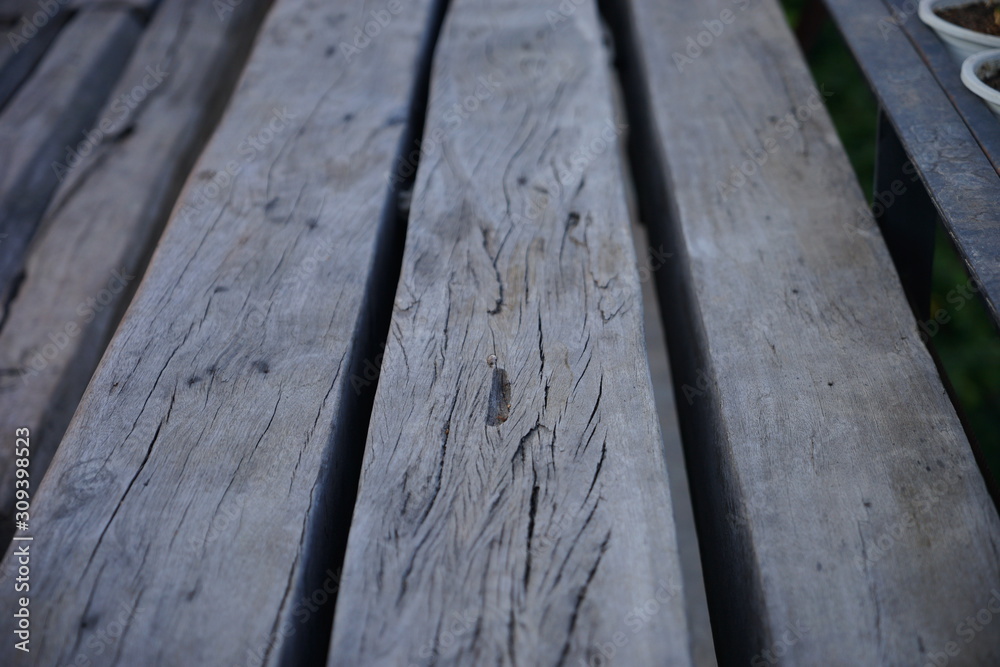 tire tread on wooden background