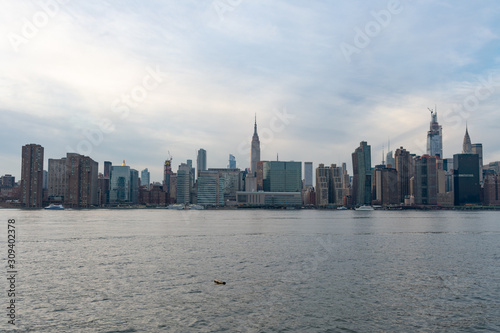 Midtown Manhattan Skyline along the East River in New York City © James