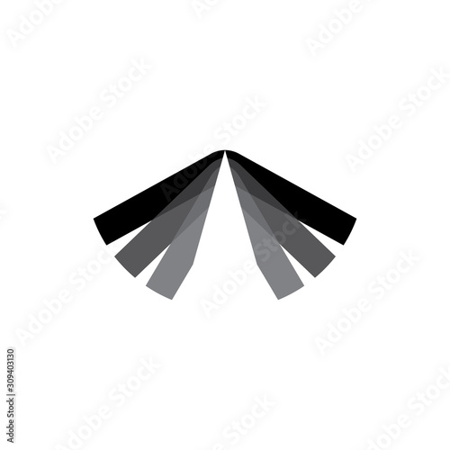 Abstract Wing logo design vector