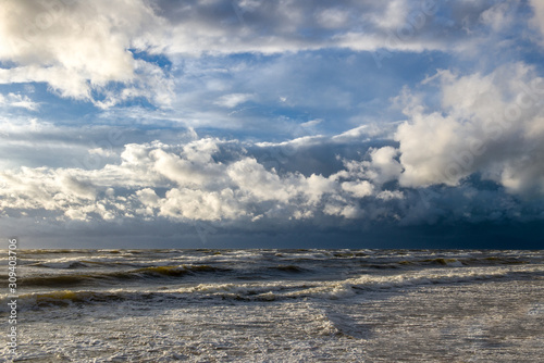Windy day by the Baltic sea
