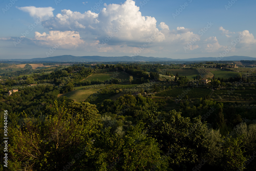 Landscape of Chianti region