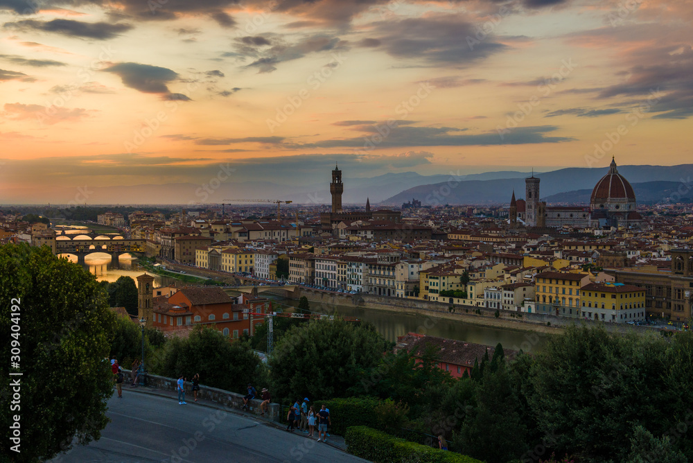 Sunset over Florence