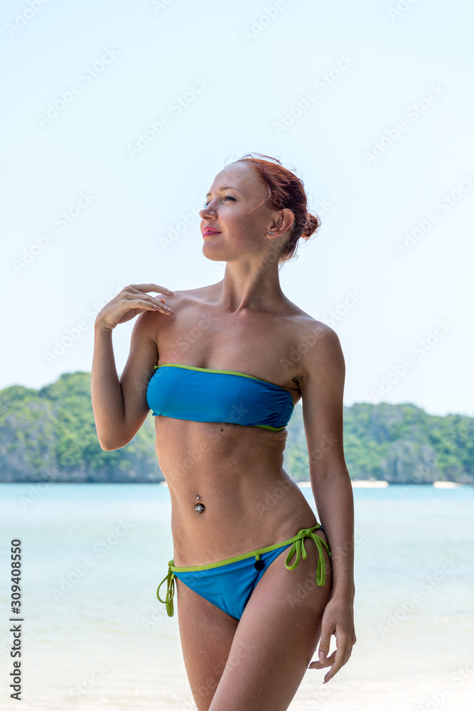 Slim woman relax Slim woman relax
