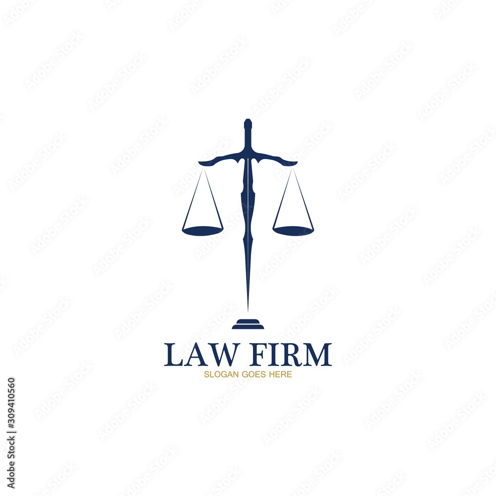 Law Firm logo and icon design template-vector Law Firm logo and icon design template-vector