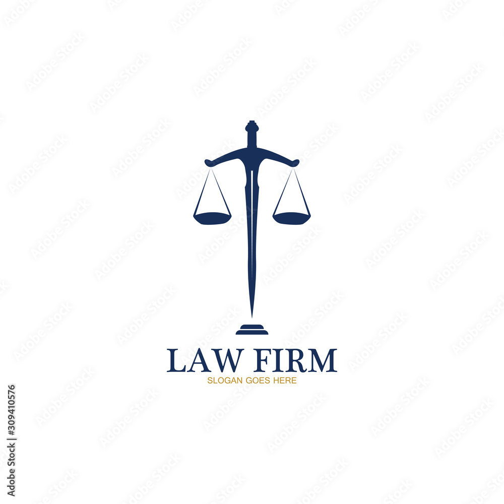 Law Firm logo and icon design template-vector Law Firm logo and icon design template-vector