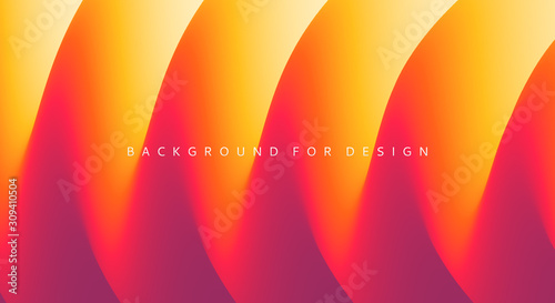 Abstract waved background with layers. Trendy covers design. Vector illustration in modern art style.