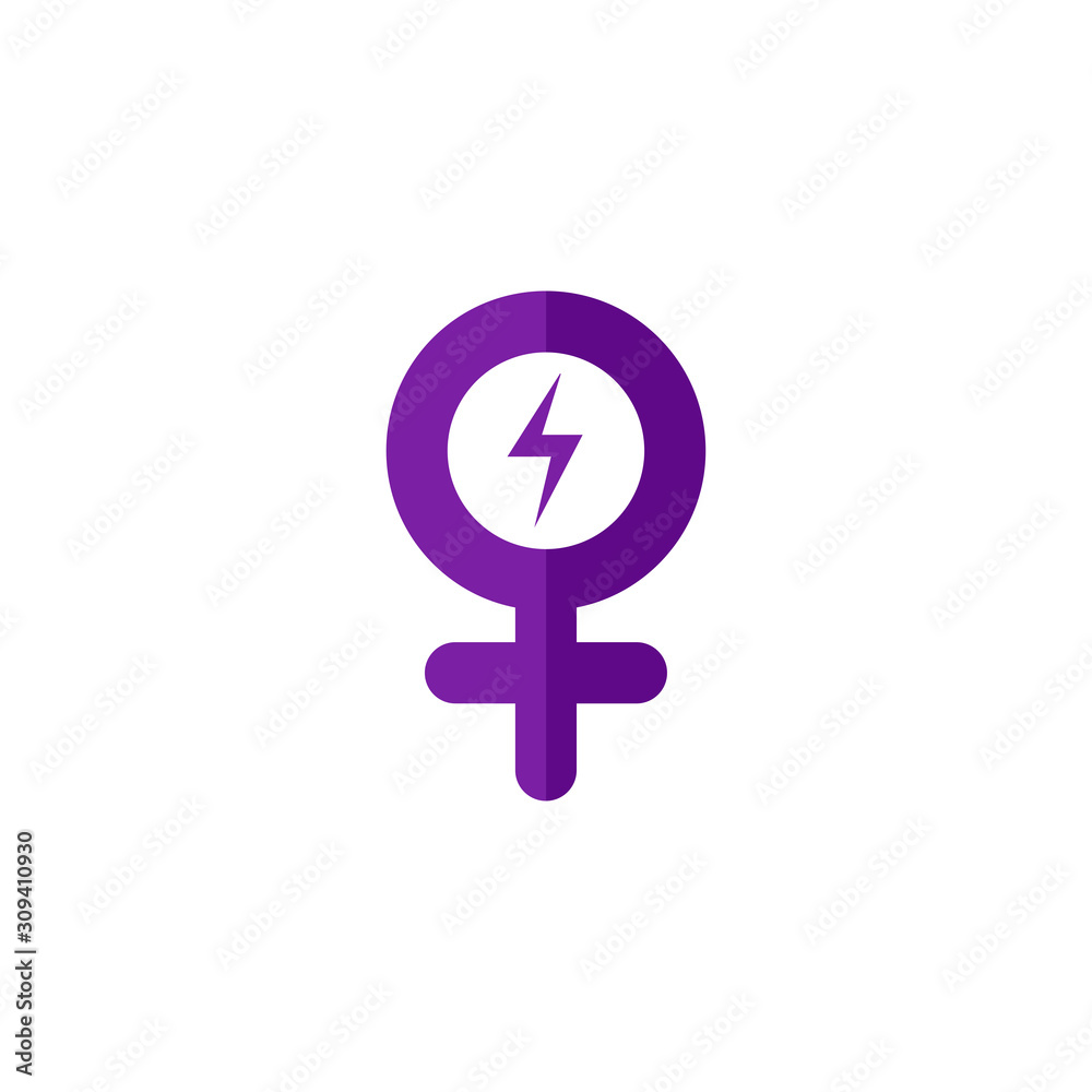 Female strong Symbol Icon. Design template vector Female strong Symbol Icon. Design template vector