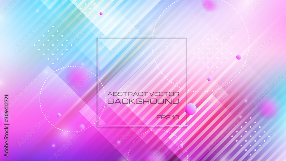 Abstract geometric shapes with colorful background Abstract geometric shapes with colorful background
