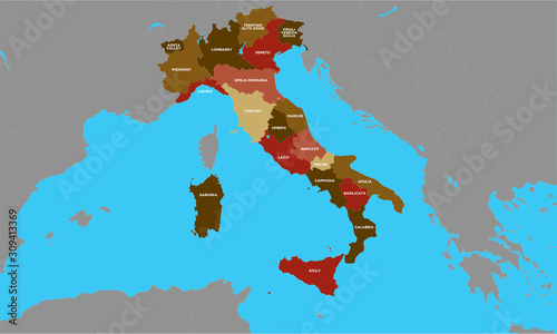 Map of Italy