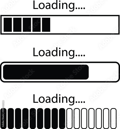 illustration vector icon of loading sign