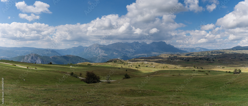 Northern Montenegro mountain pass Saddle