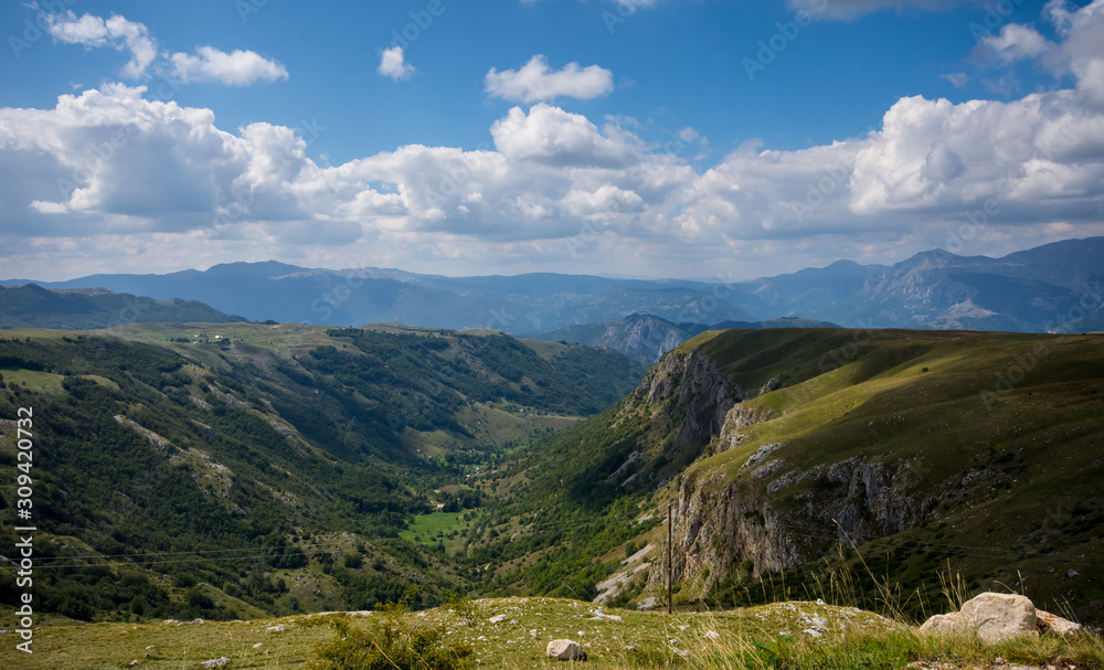 Northern Montenegro mountain pass Saddle