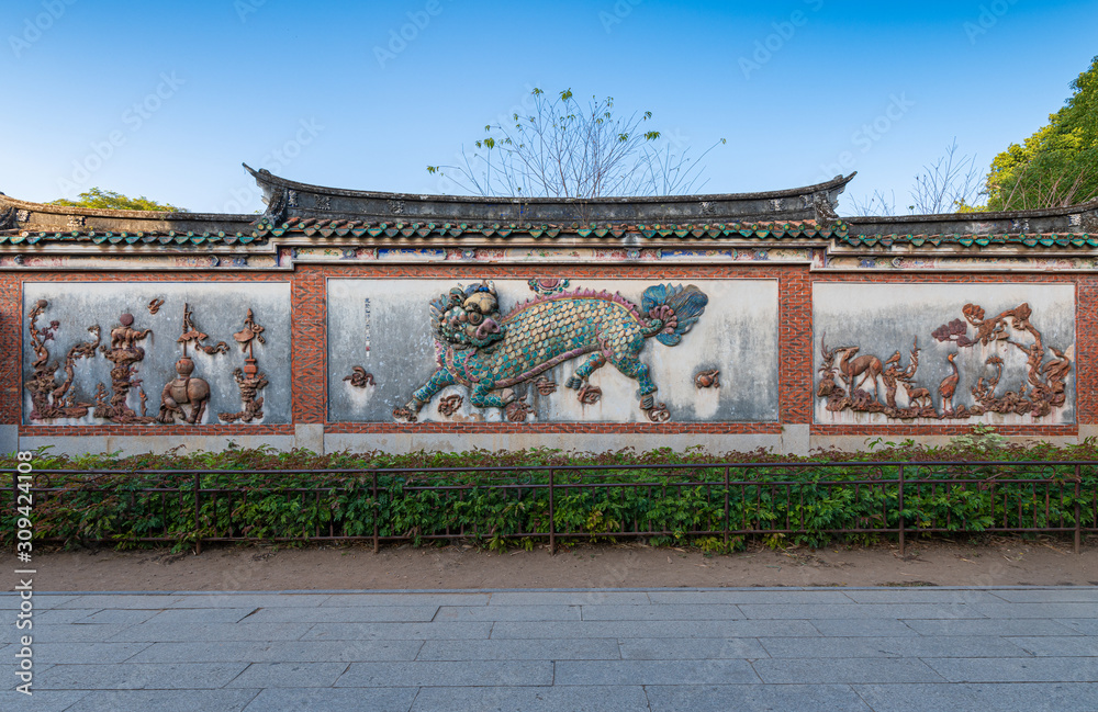 The scenery of Kaiyuan Temple in Quanzhou City, Fujian Province, China