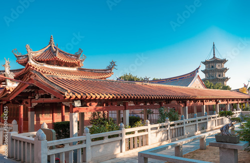 The scenery of Kaiyuan Temple in Quanzhou City  Fujian Province  China