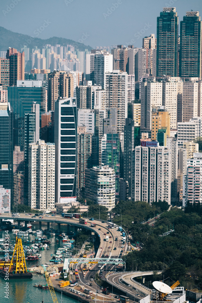 photo of Hong Kong City, skyscrapers skyline