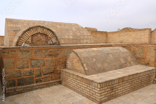 The MEMORIAL COMPLEX of BAHAUDDIN NAQSHBANDI (1318-1389), is a center of pilgrimage as it was worshipped not only in Bukhara but also in the whole Islamic world. photo
