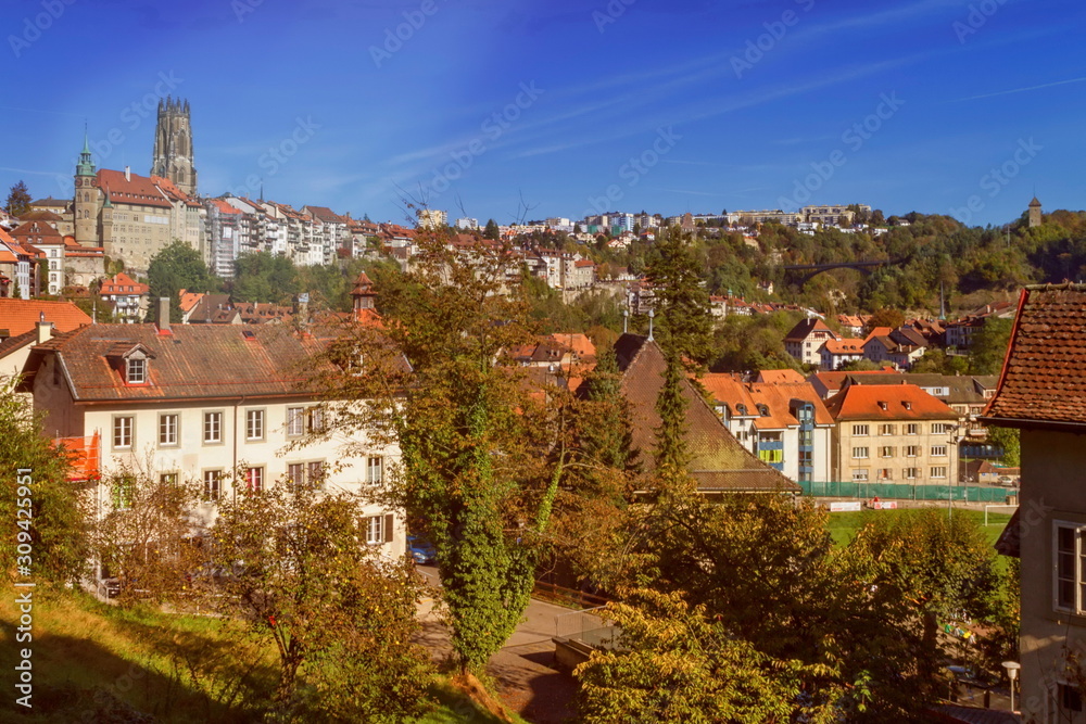 Cathedral of St. Nicholas in Fribourg, Switzerland