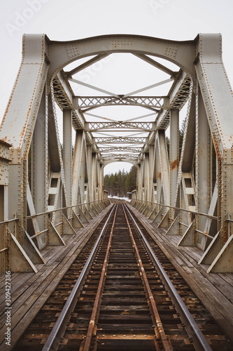 Old railway bridge in Sweden