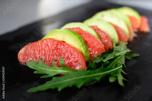 AVOCADO GRAPEFRUIT SALAD. It is easy, healthy and delicious. photo