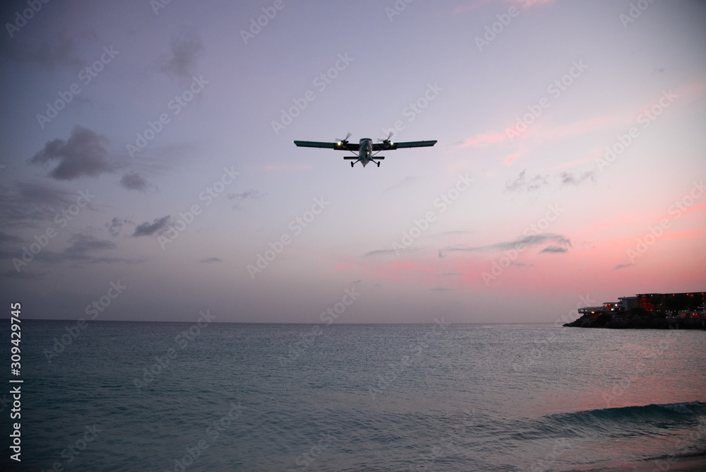 Flying in for the Sunset Flying in for the Sunset