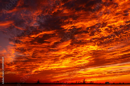 Sunset on the Texas City Dike © Jeff