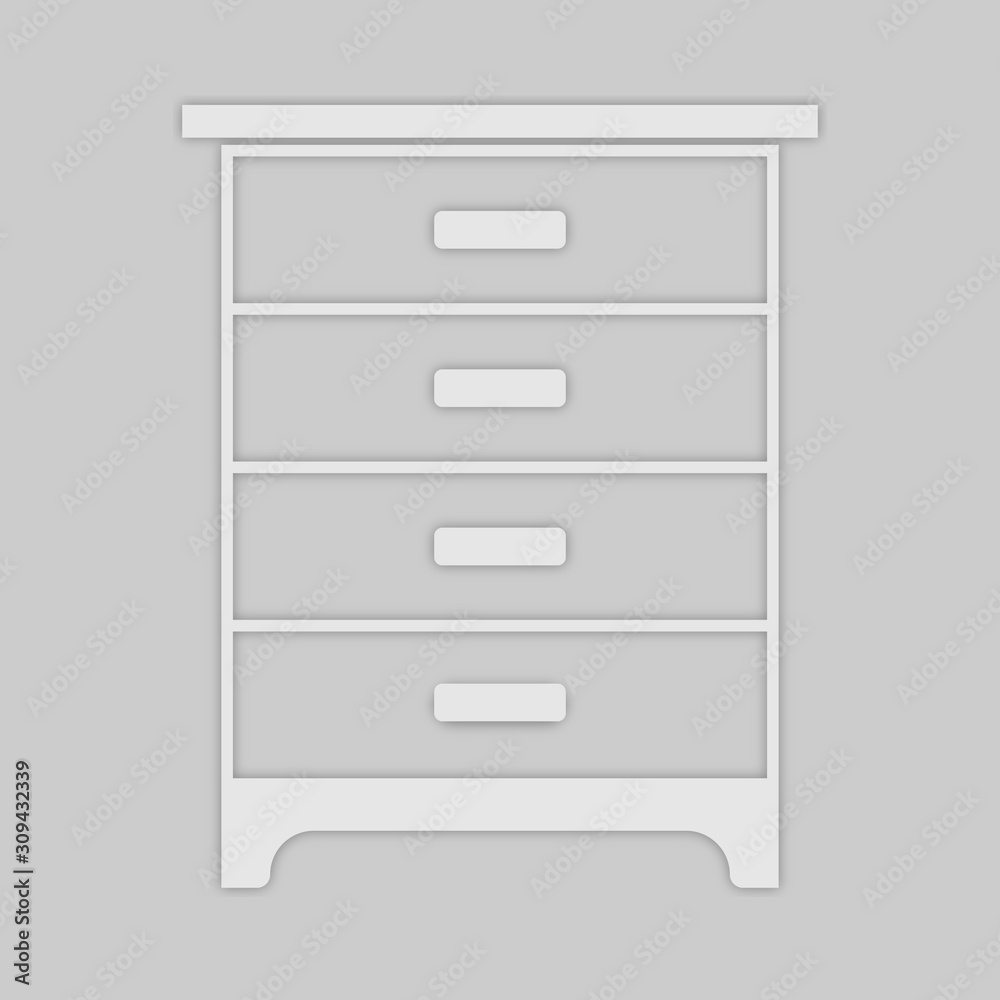 furniture wardrobe with four compartments
