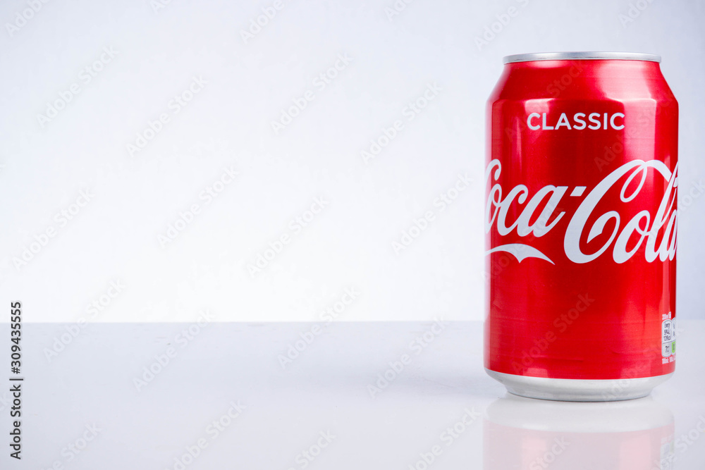 London, United Kingdom May 11, 2017. Can of Classic CocaCola. Classic Cola has approximatley