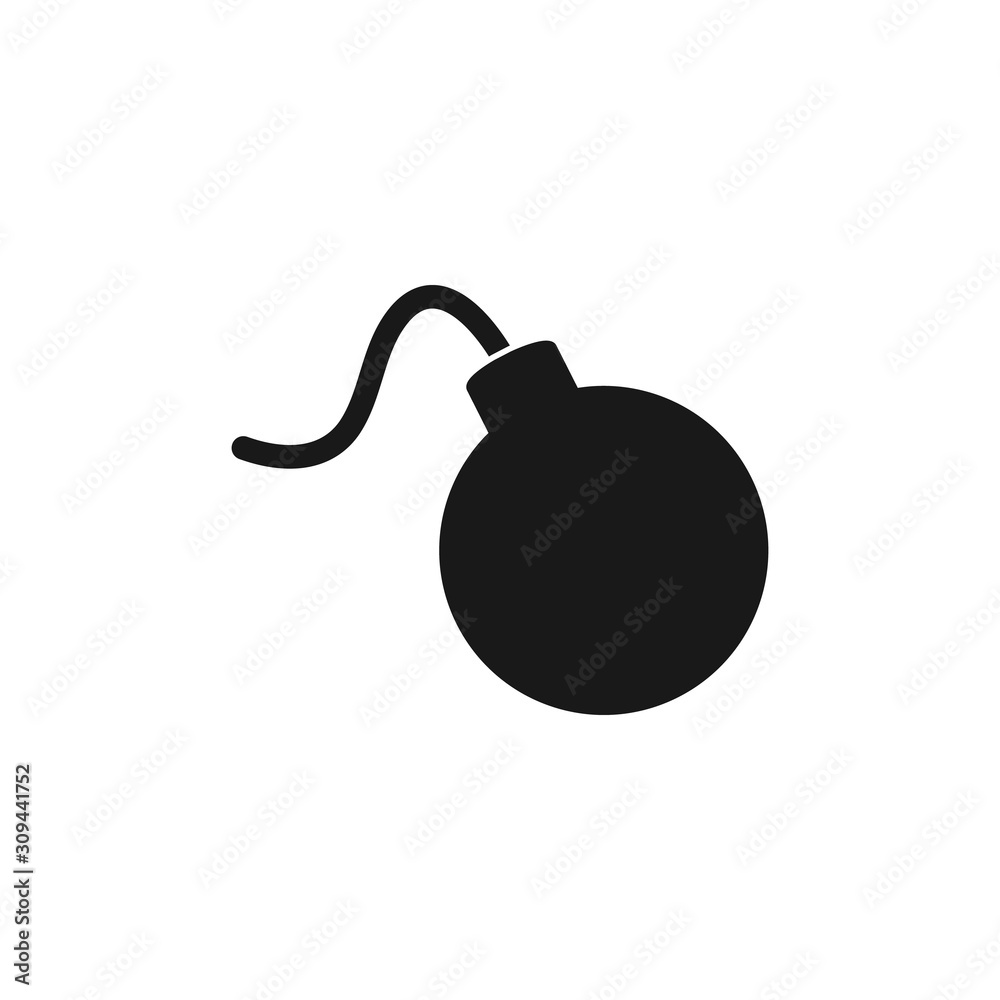 Bomb Icon. Flat style vector EPS. Bomb Icon. Flat style vector EPS.