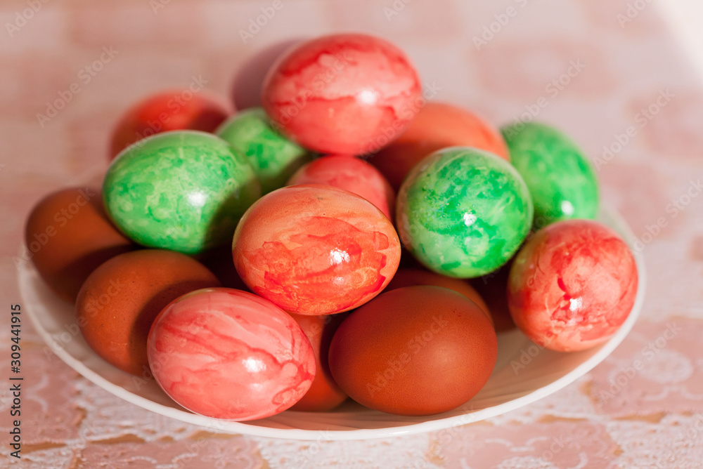 Easter eggs, multi colored Easter eggs, multi colored