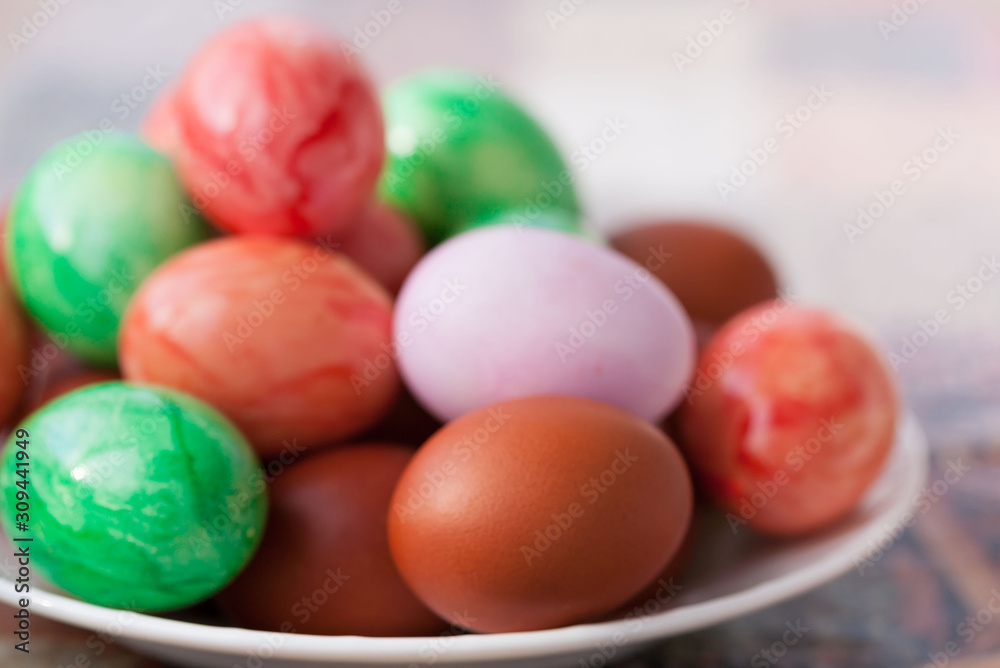 Easter eggs, multi colored Easter eggs, multi colored