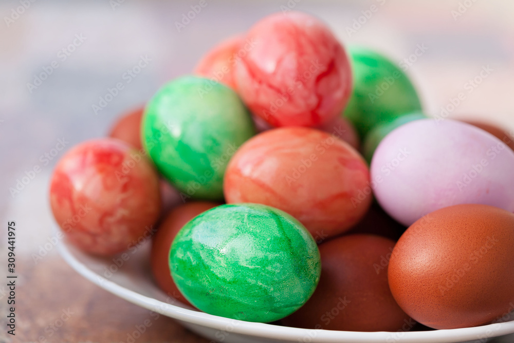 Easter eggs, multi colored Easter eggs, multi colored