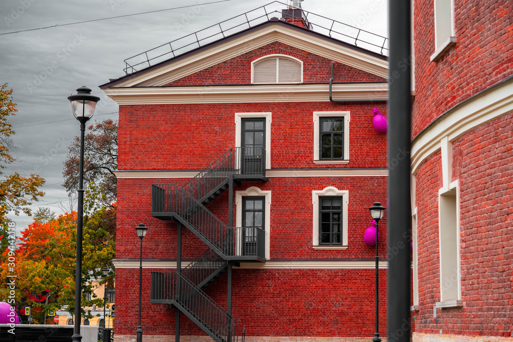 Red Bricked Building In New Holland, Saint Petersburg. Red Bricked Building In New Holland, Saint Petersburg.