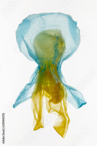 Plastic bags in shape of jellyfish photo