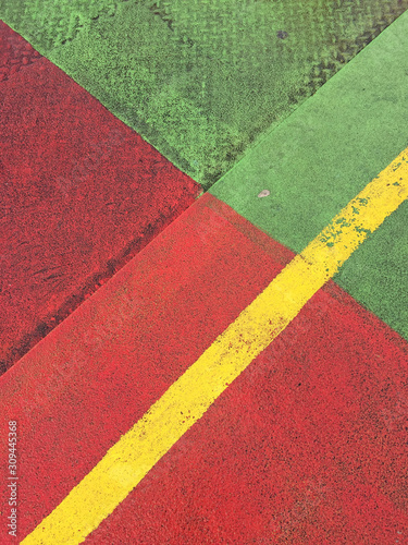 red, green and yellow