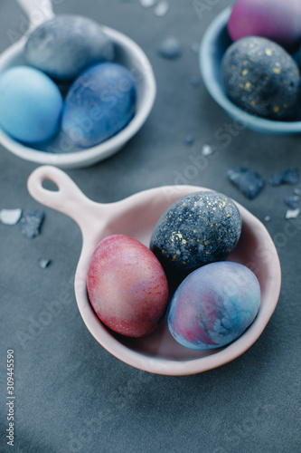Marbled Easter eggs photo