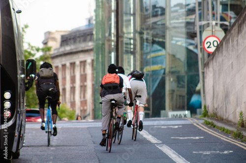 Wallpaper Mural bicycles in the city Torontodigital.ca