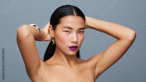 Gorgeous asian woman portrait photo