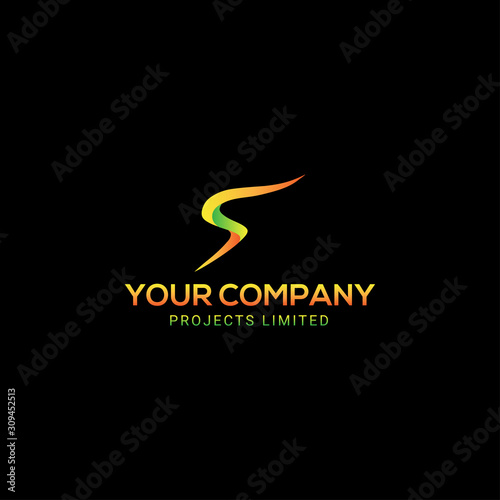 Modern colorful S Letter Logo Design template