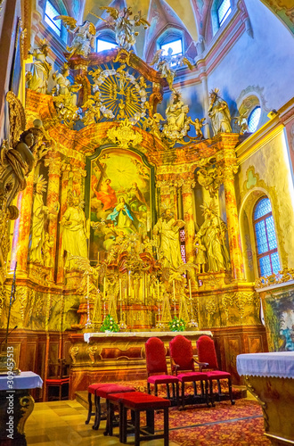 The High Altar of Parish Church in Traunkirchen, Austria photo