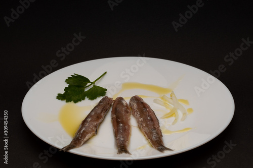 Traditional Dalmatian salted sardines,  Croatia