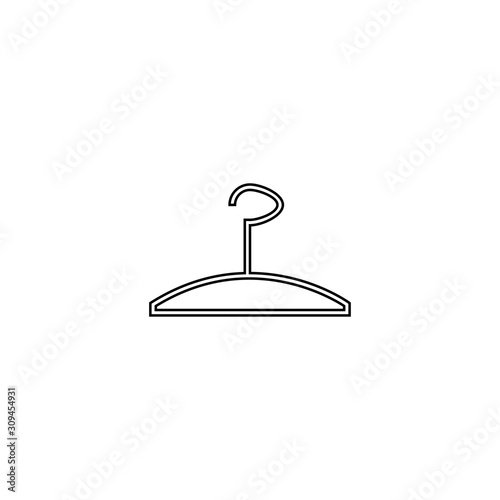 Hanger icon. Clothes peg symbol. Logo design element