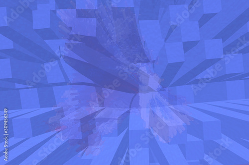 Shapes abstract holographic 3D