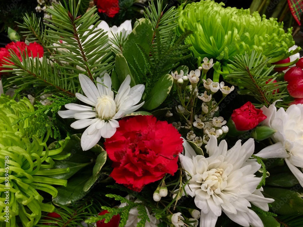bouquet of Christmas flowers bouquet of Christmas flowers