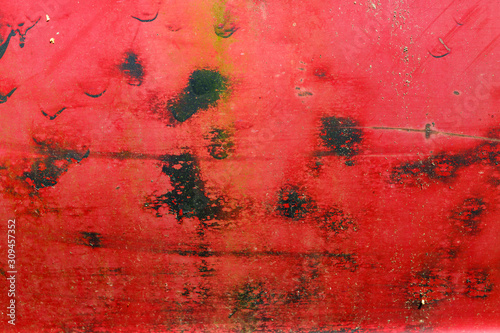 Red and black grunge metal background