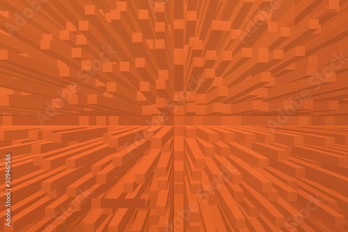 Abstract Wavy 3D Cubes Background