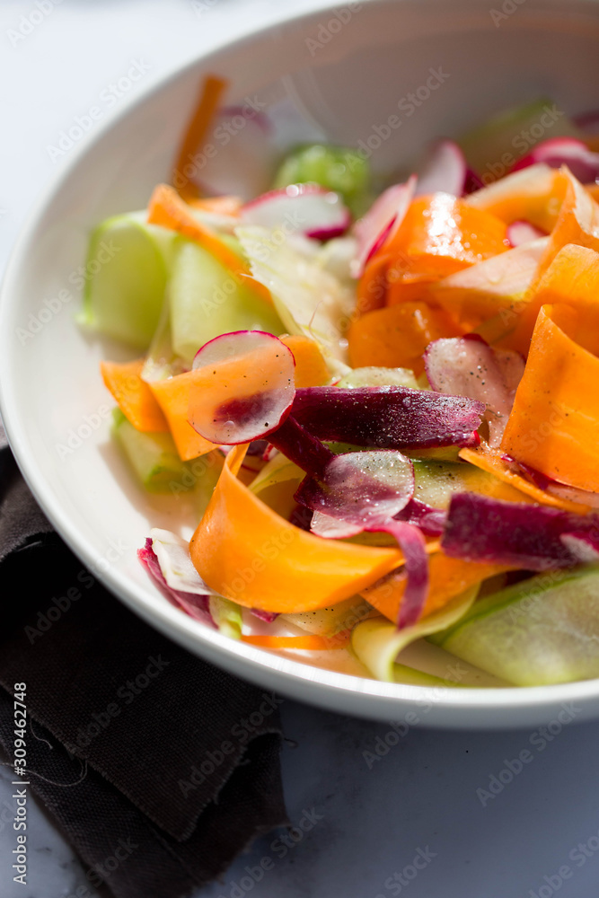 Salad of ribbon vegetables Salad of ribbon vegetables