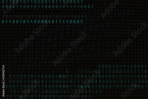 Digital background with number