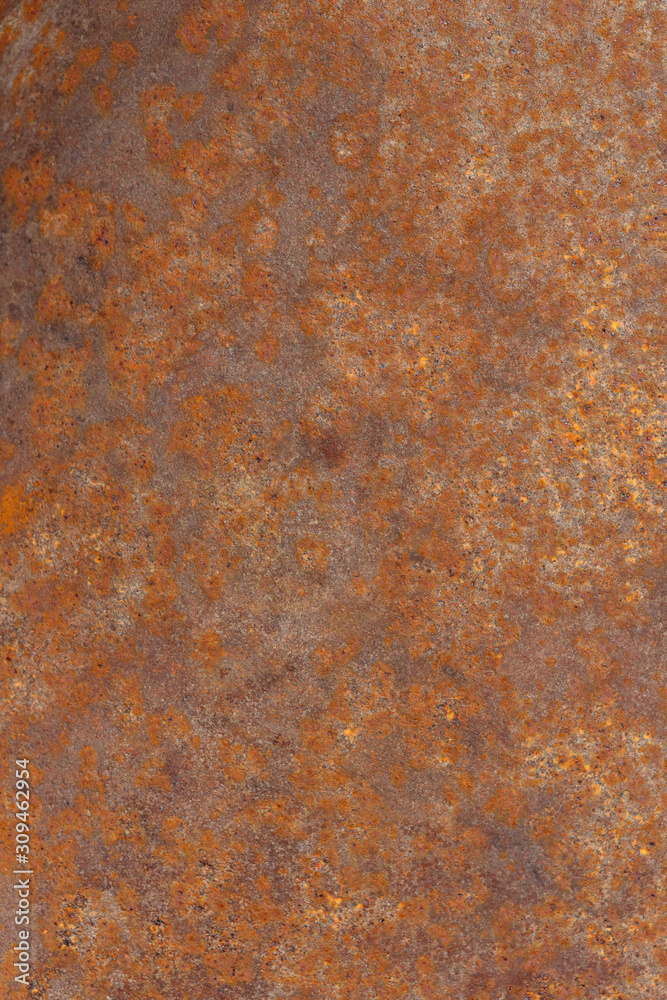 Rusty abstract orange metal texture grunge background