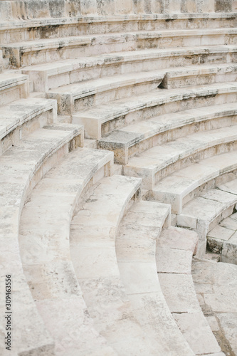 Ancient Roman theatre in Amman, Jordan photo